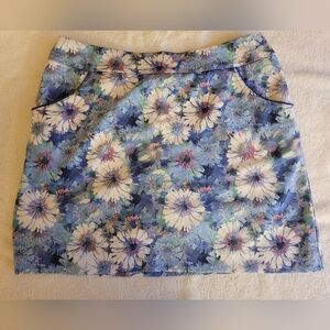 Floral Blue Women's Skirt